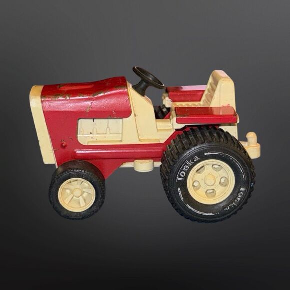 Vintage Tonka Garden Tractor No. 811002 Pressed Steel Plastic Red   A26 - Picture 4 of 10